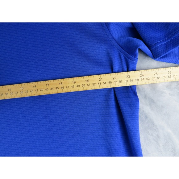 Under Armour XL Tall Blue Polo Shirt Mens Loose Fit Short Sleeve Golf - Picture 6 of 8